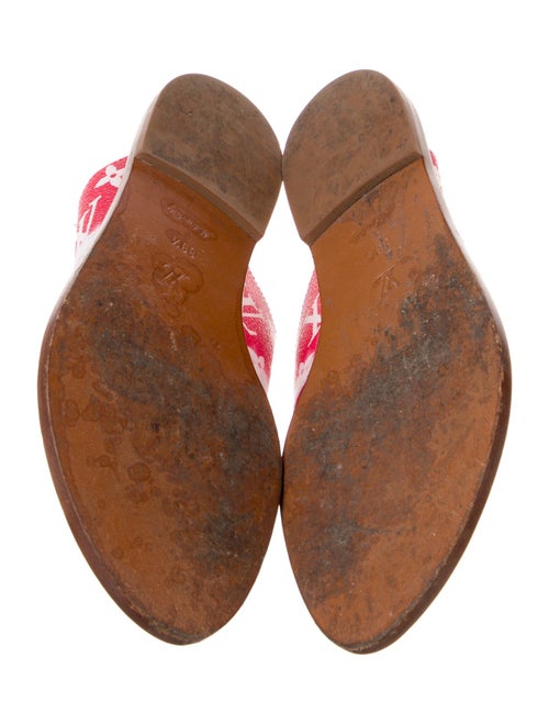 Louis Vuitton Escale Pattern Leather T-Strap Sandals