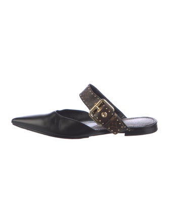 Louis Vuitton LV Monogram Leather Mules