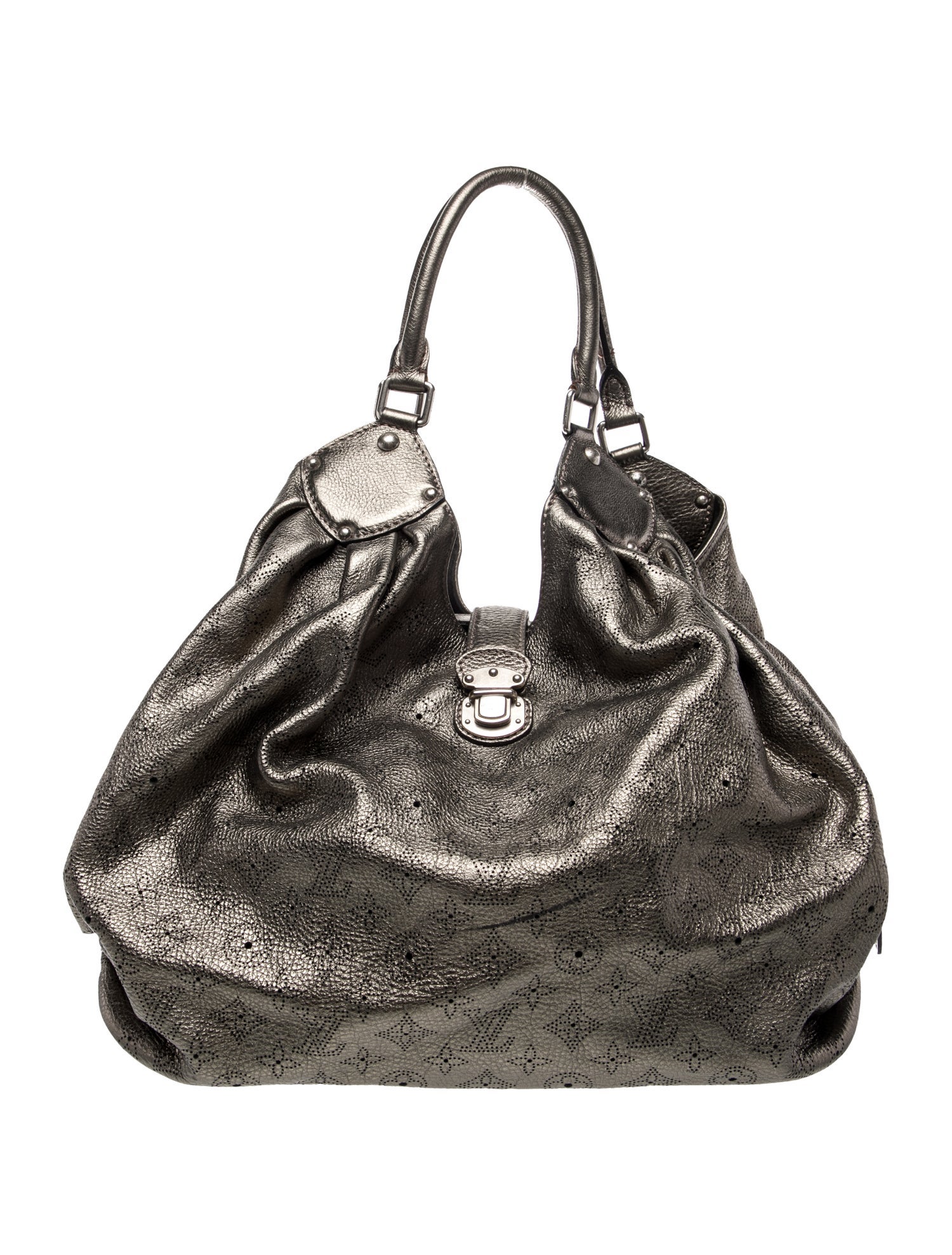 Louis Vuitton LV Monogram Mahina Hobo XL Vintage