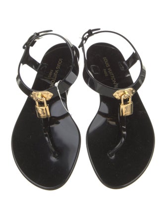 Louis Vuitton Acrylic T-Strap Sandals