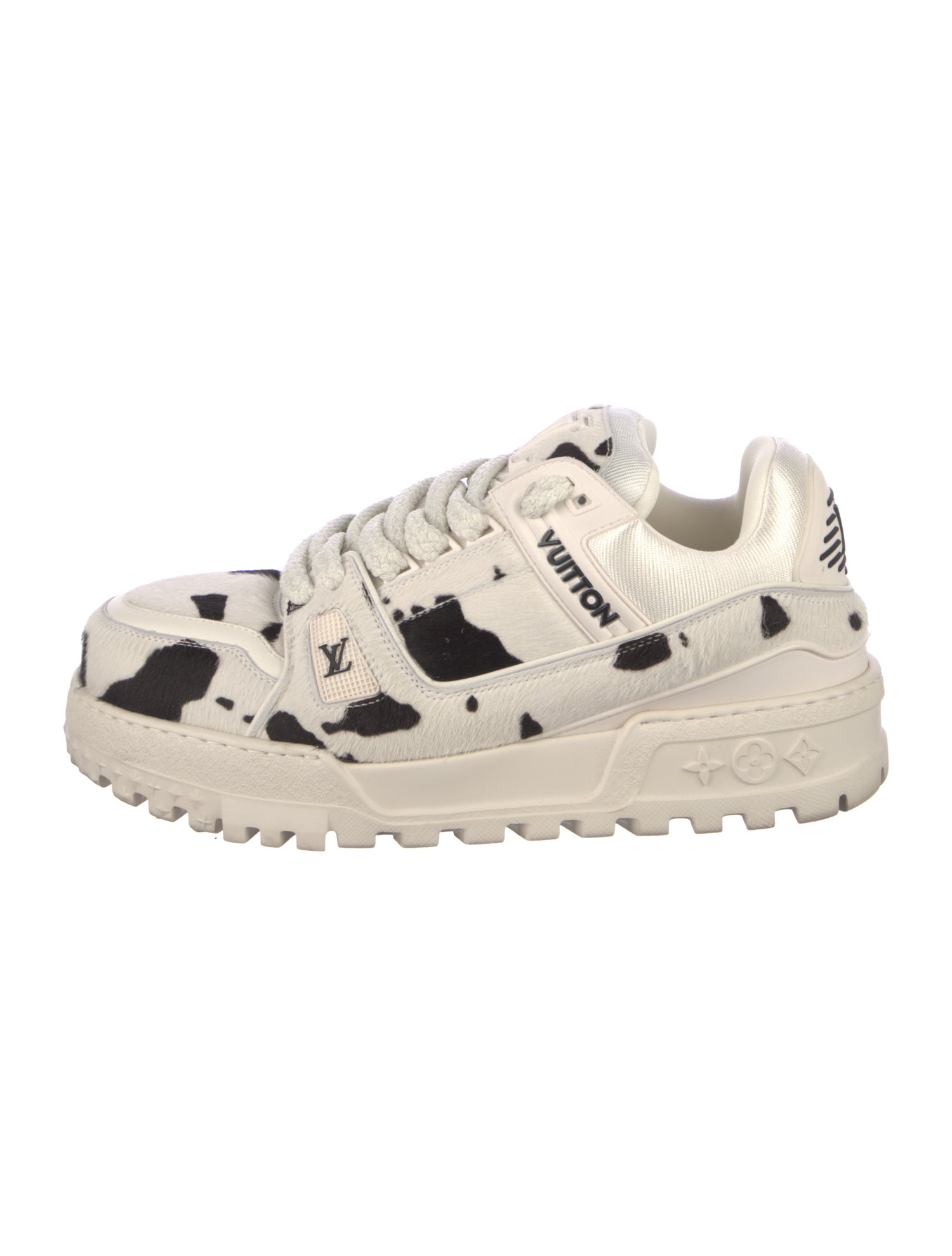 Louis Vuitton Leather Printed Sneakers