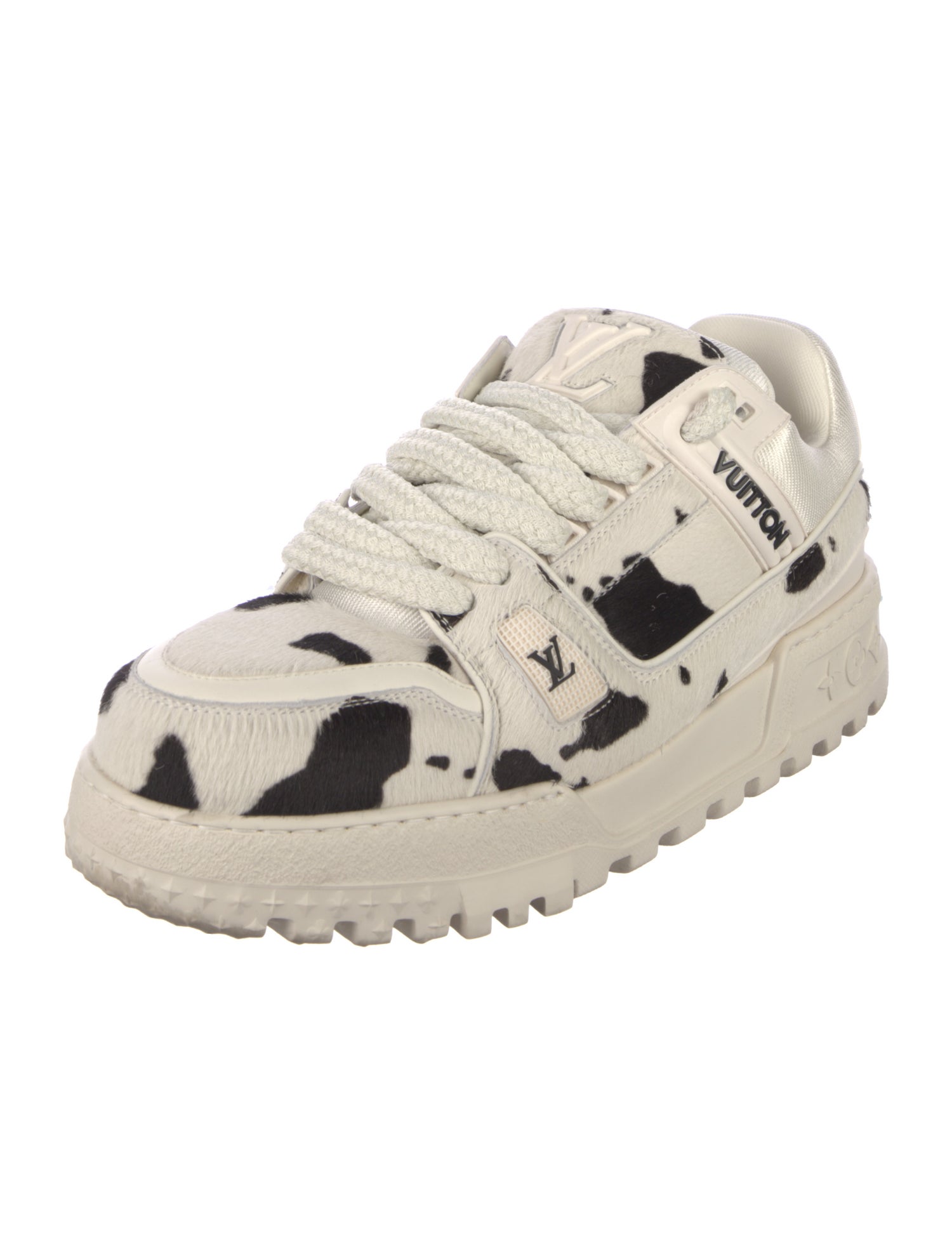 Louis Vuitton Leather Printed Sneakers