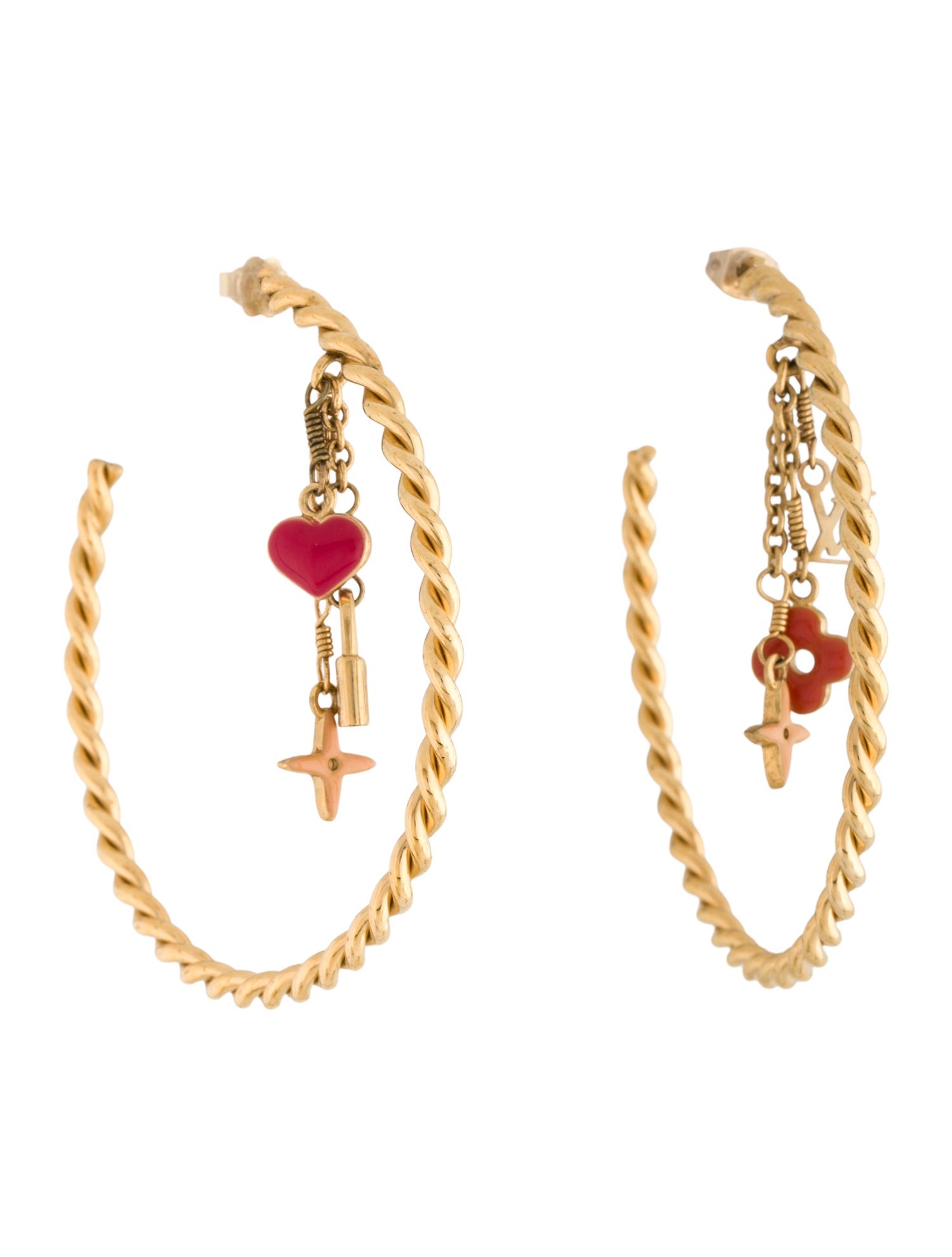 Louis Vuitton Sweet Monogram Hoop Earrings