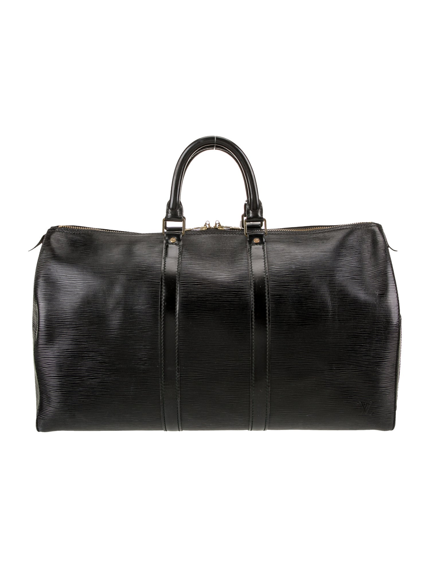 Louis Vuitton Leather Keepall 45