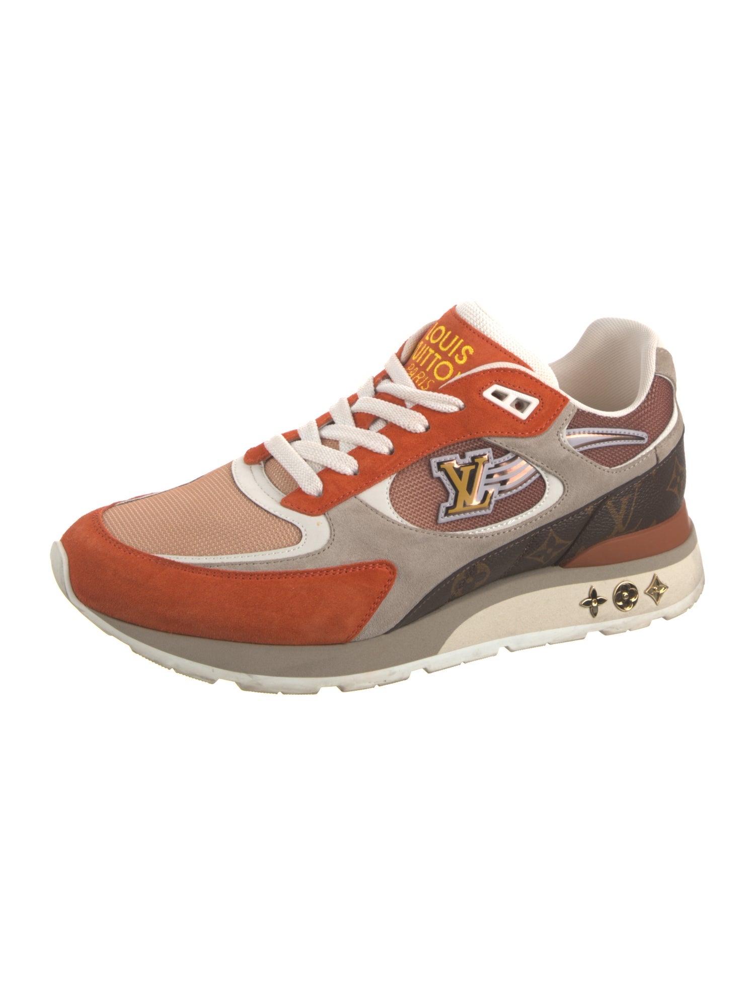 Louis Vuitton Monogram Pattern Leather Athletic Sneakers