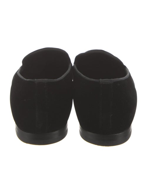 Louis Vuitton Velvet Embroidered Accent Loafers