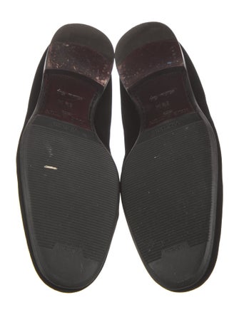 Louis Vuitton Velvet Embroidered Accent Loafers