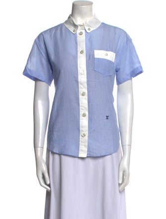 Louis Vuitton 2012 Short Sleeve Button-Up Top