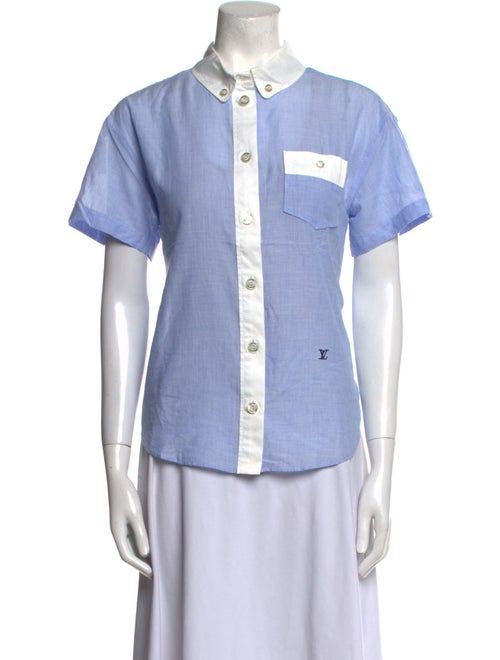 Louis Vuitton 2012 Short Sleeve Button-Up Top