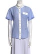 Louis Vuitton 2012 Short Sleeve Button-Up Top