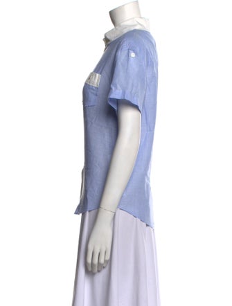 Louis Vuitton 2012 Short Sleeve Button-Up Top