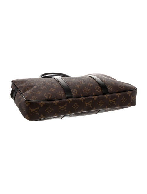 Louis Vuitton LV Monogram Macassar Porte-Documents Voyage PM
