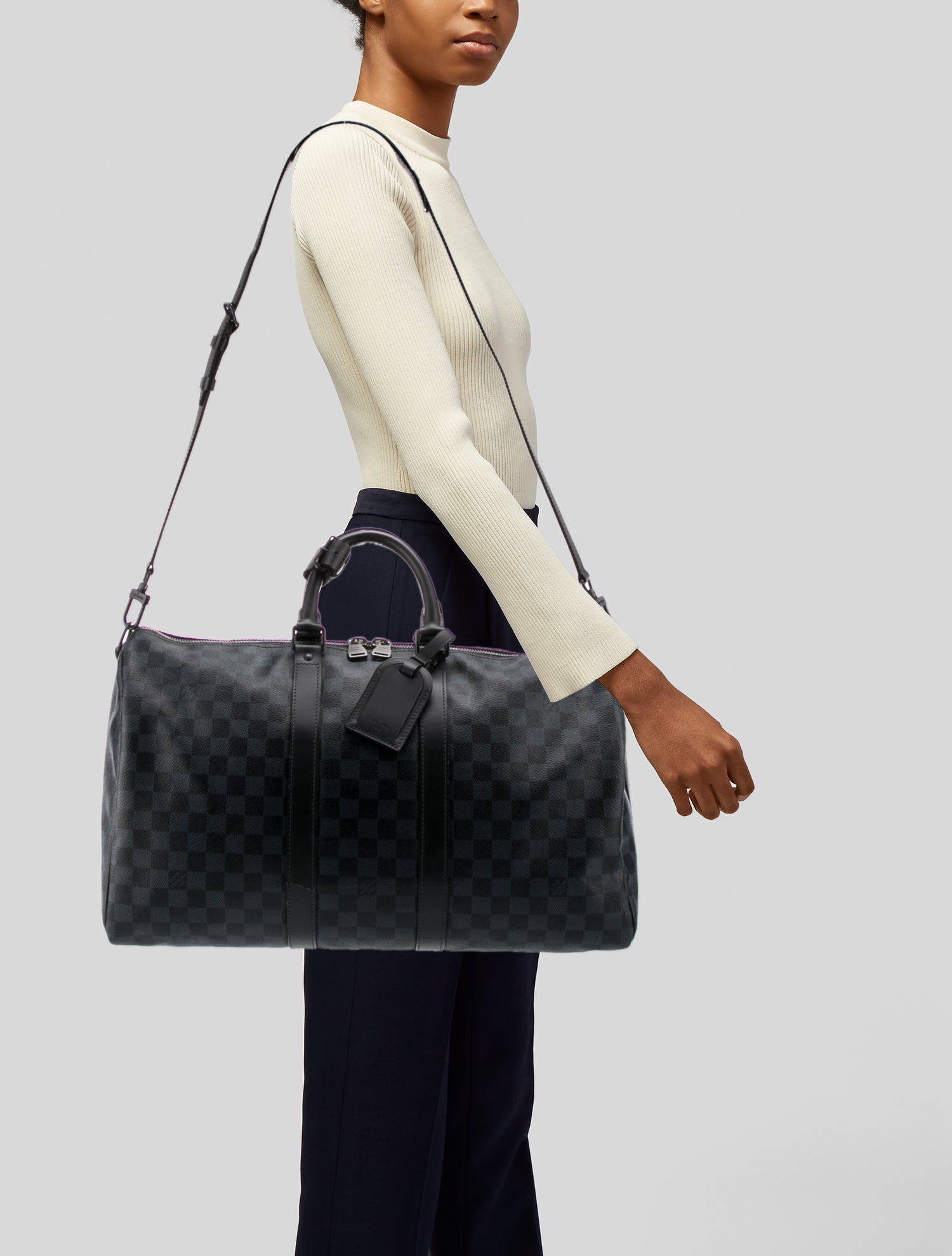 Louis Vuitton Damier Cobalt Keepall Bandouliere 45