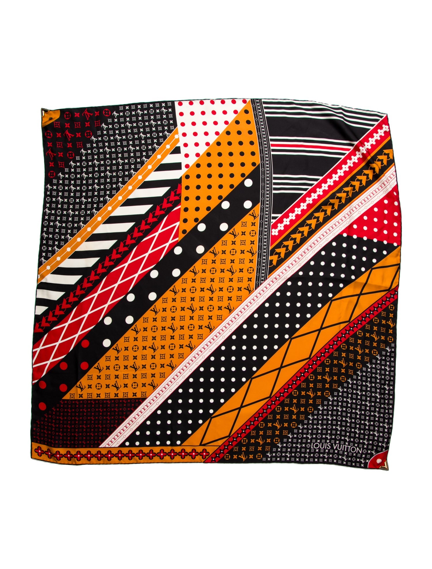 Louis Vuitton 2015 Monogram Pattern Scarf