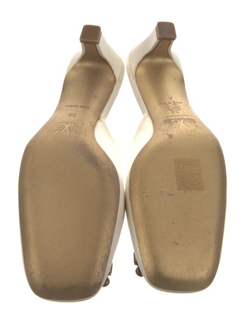 Louis Vuitton Satin Crystal Embellishments Mules