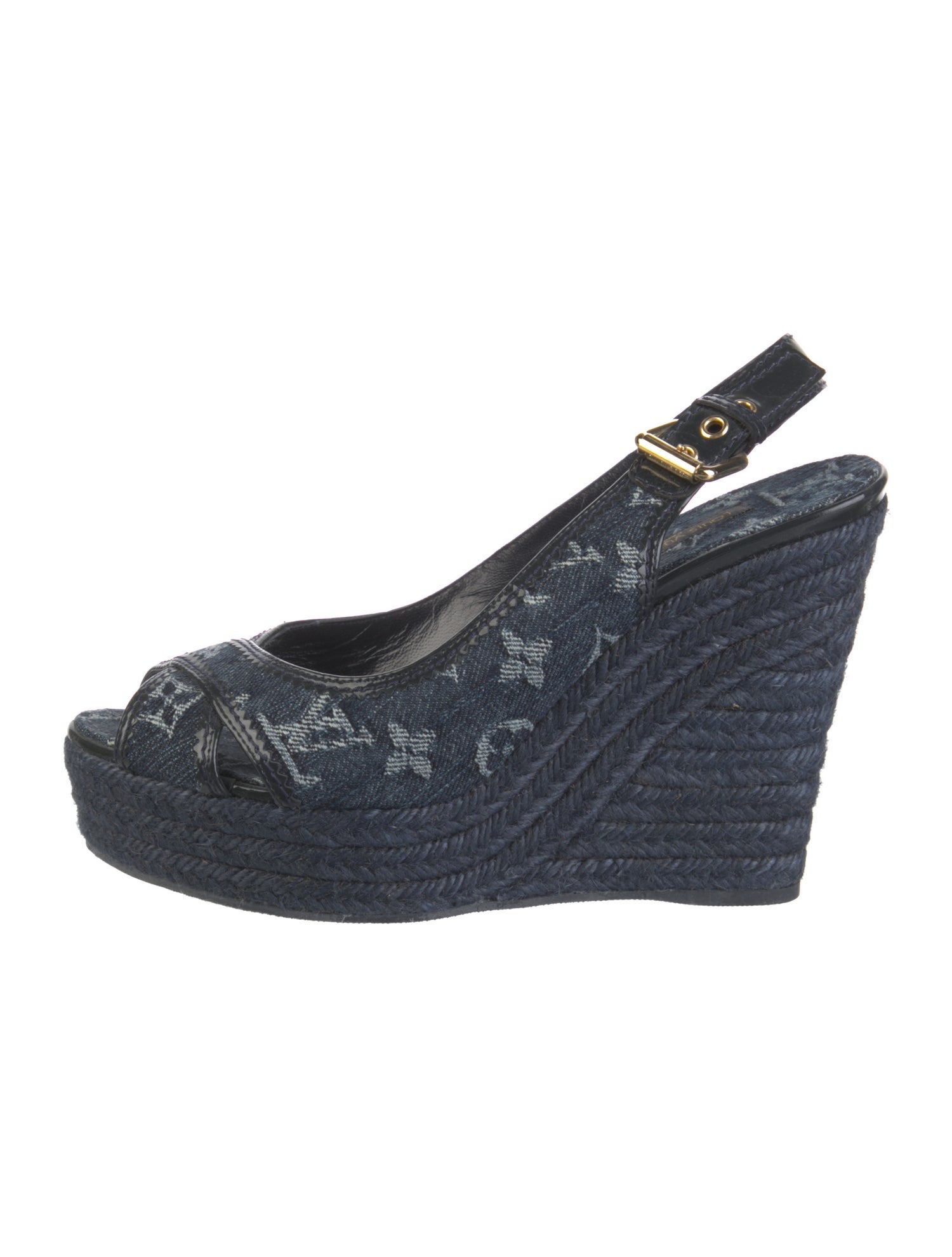 Louis Vuitton GG Denim Denim Slingback Pumps
