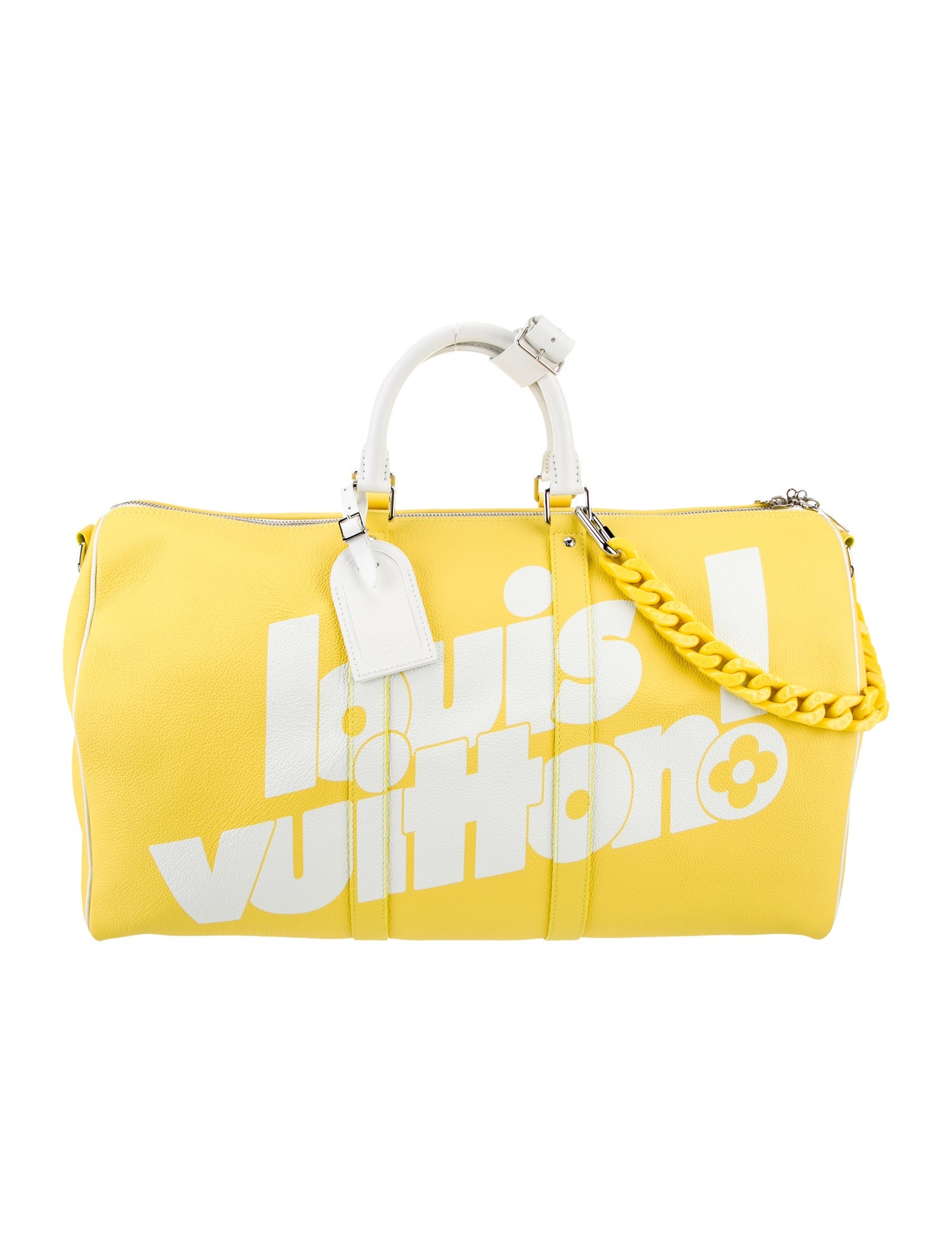 Louis Vuitton Leather Keepall Bandouliere 50