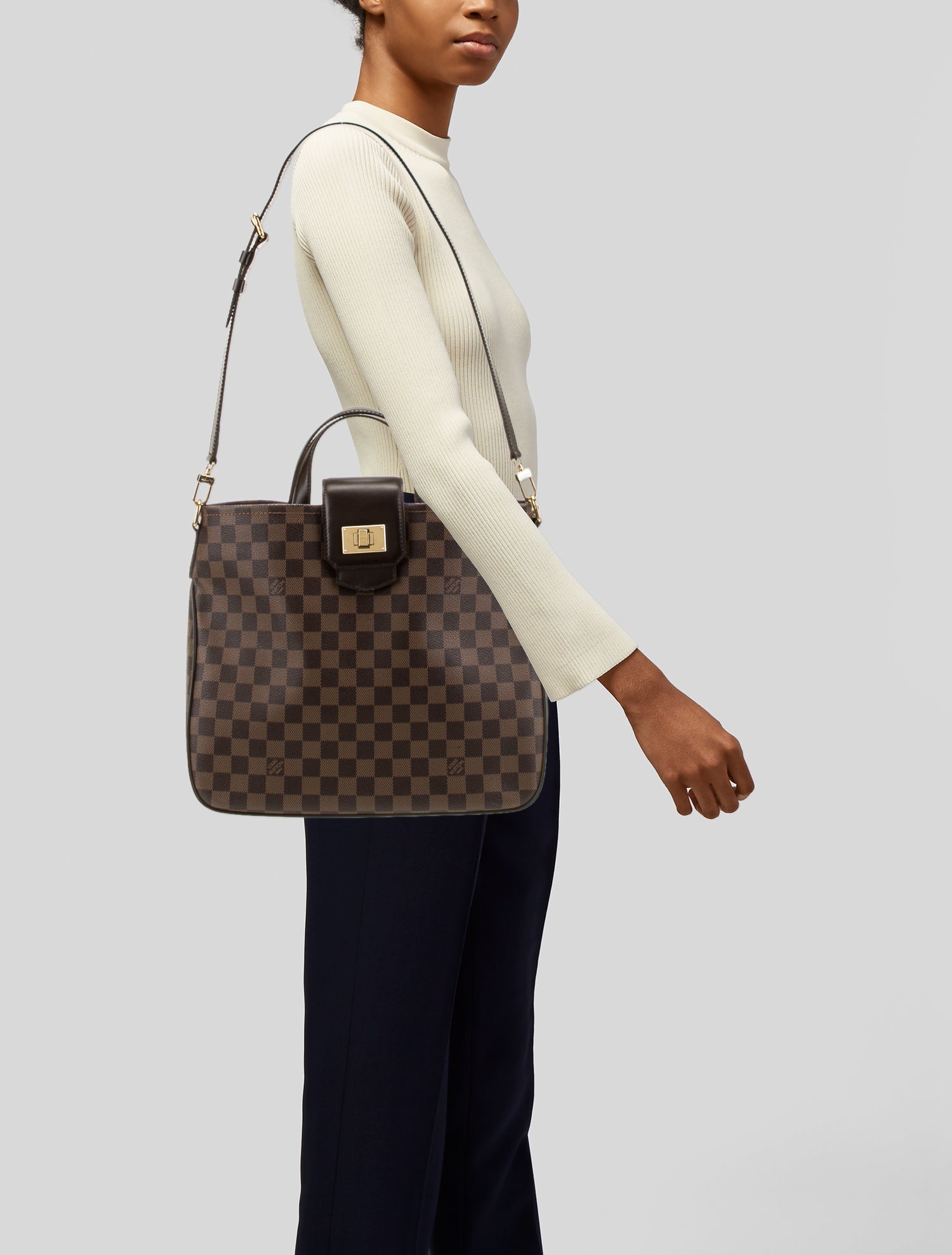 Louis Vuitton Damier Ebene Cabas Rosebery