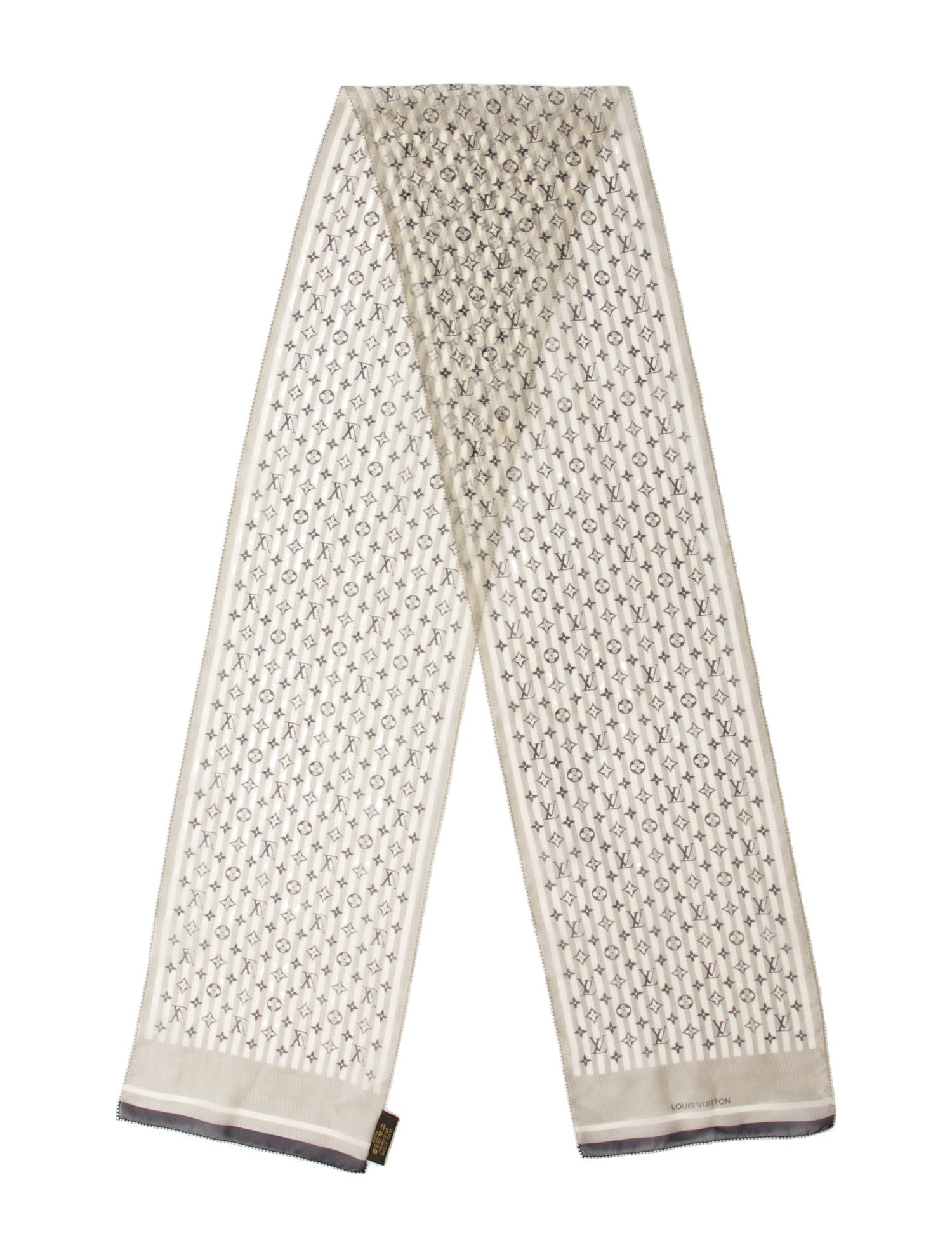 Louis Vuitton Silk LV Monogram Scarf