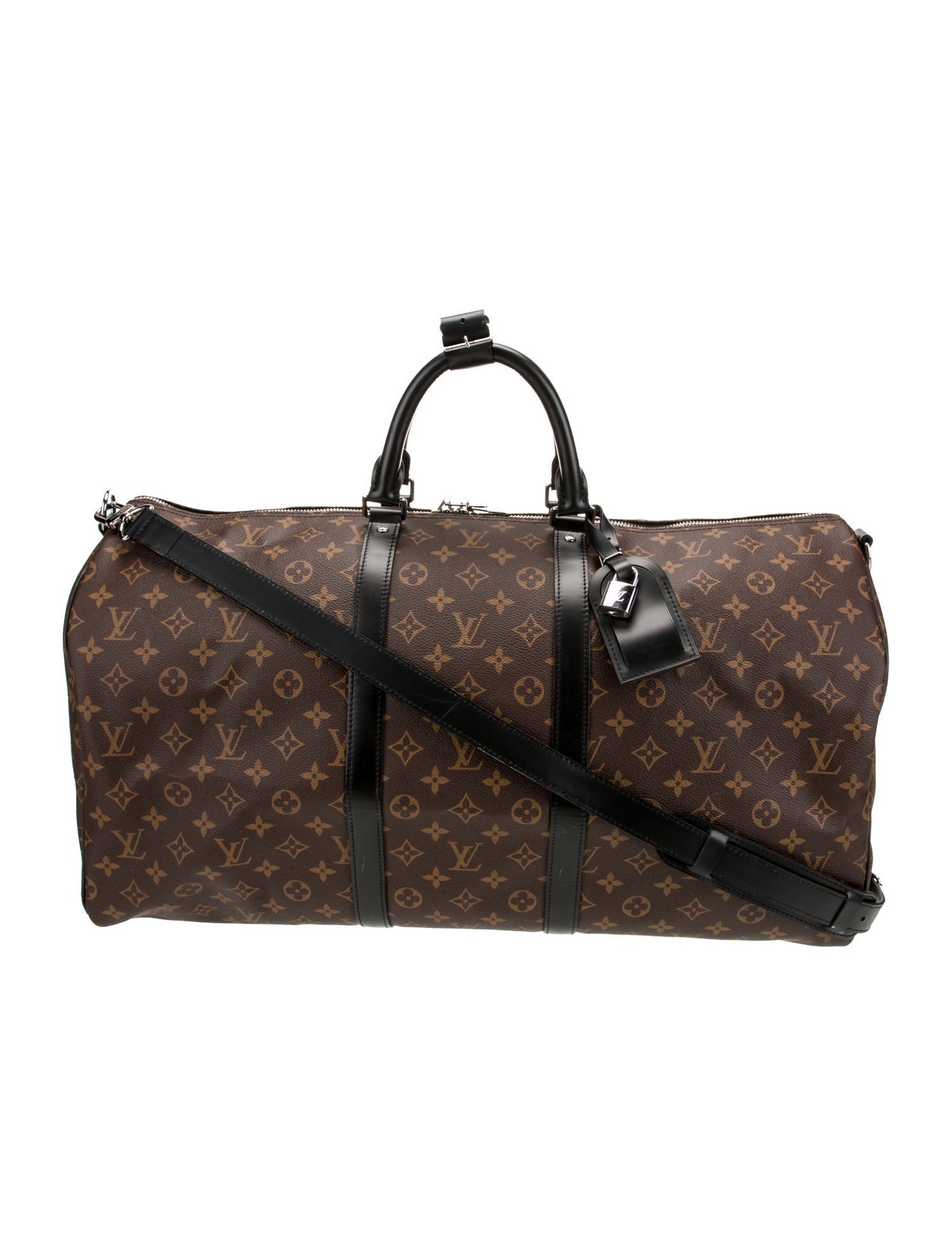 Louis Vuitton Coated Canvas Keepall Bandouliere 55