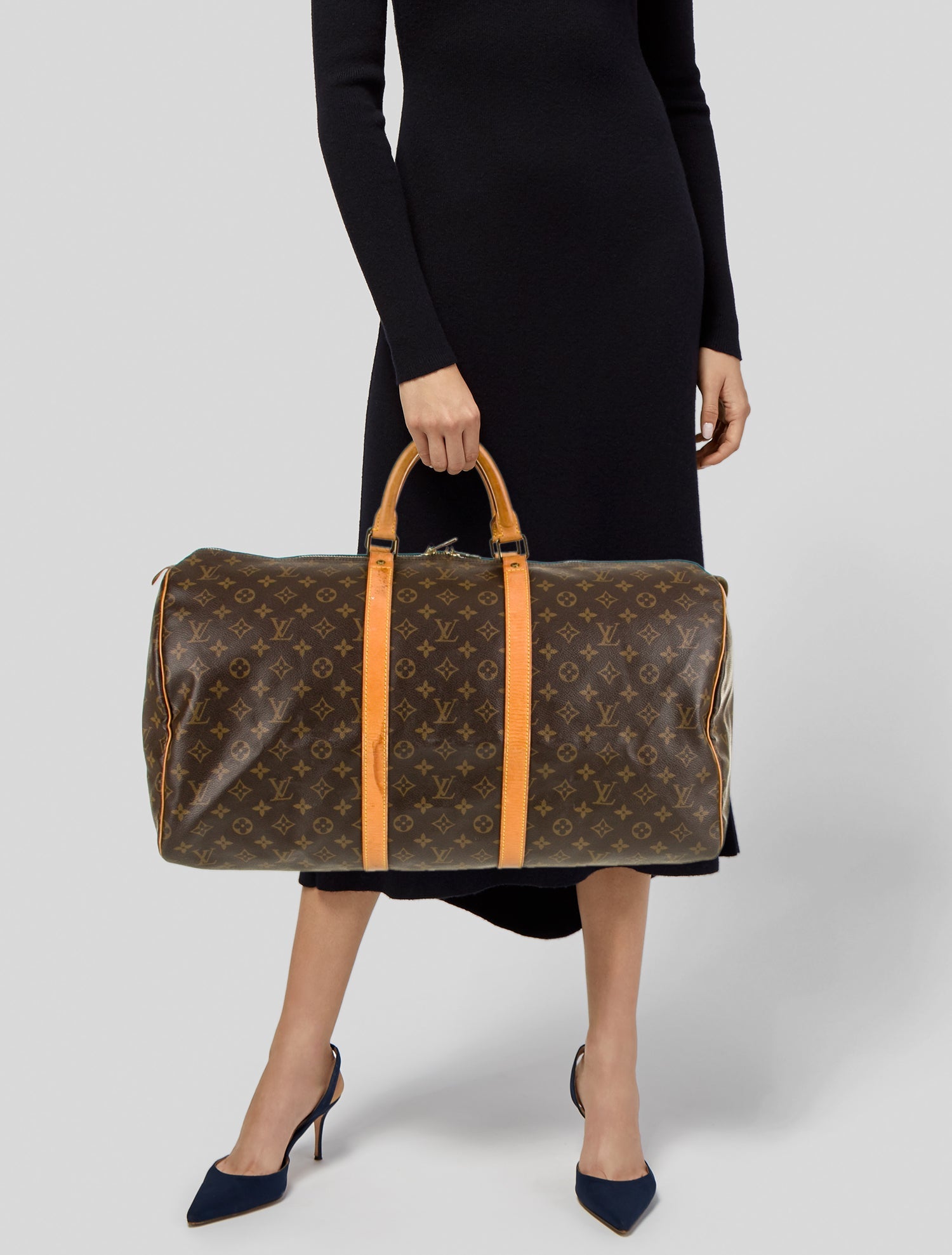 Louis Vuitton LV Monogram Keepall 55 Vintage