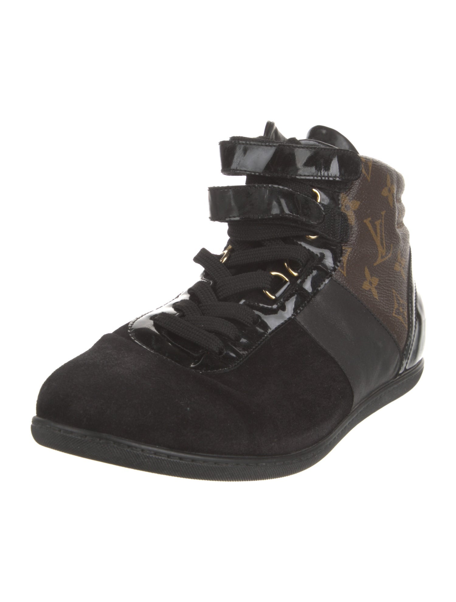 Louis Vuitton Monogram Pattern Suede Sneakers