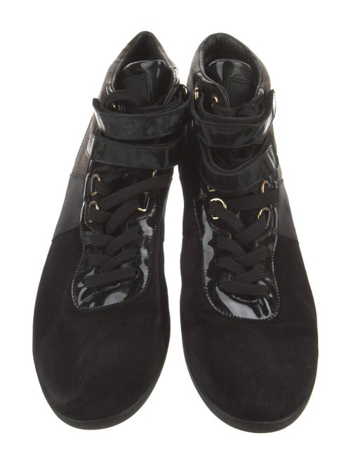 Louis Vuitton Monogram Pattern Suede Sneakers