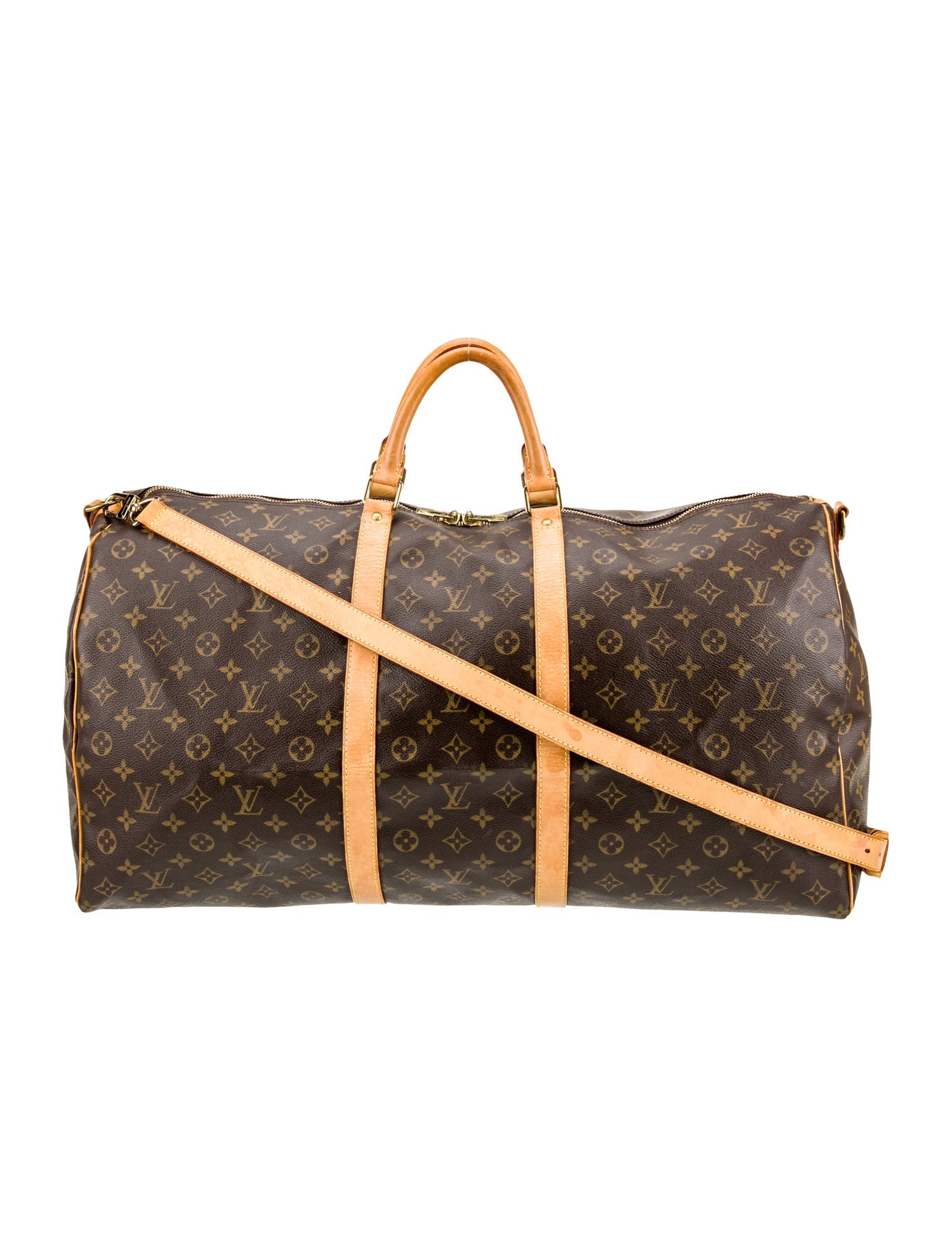 Louis Vuitton LV Monogram Keepall Bandouliere 60 Vintage