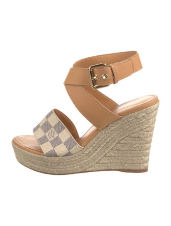 Louis Vuitton Damier Azur Pattern Espadrilles