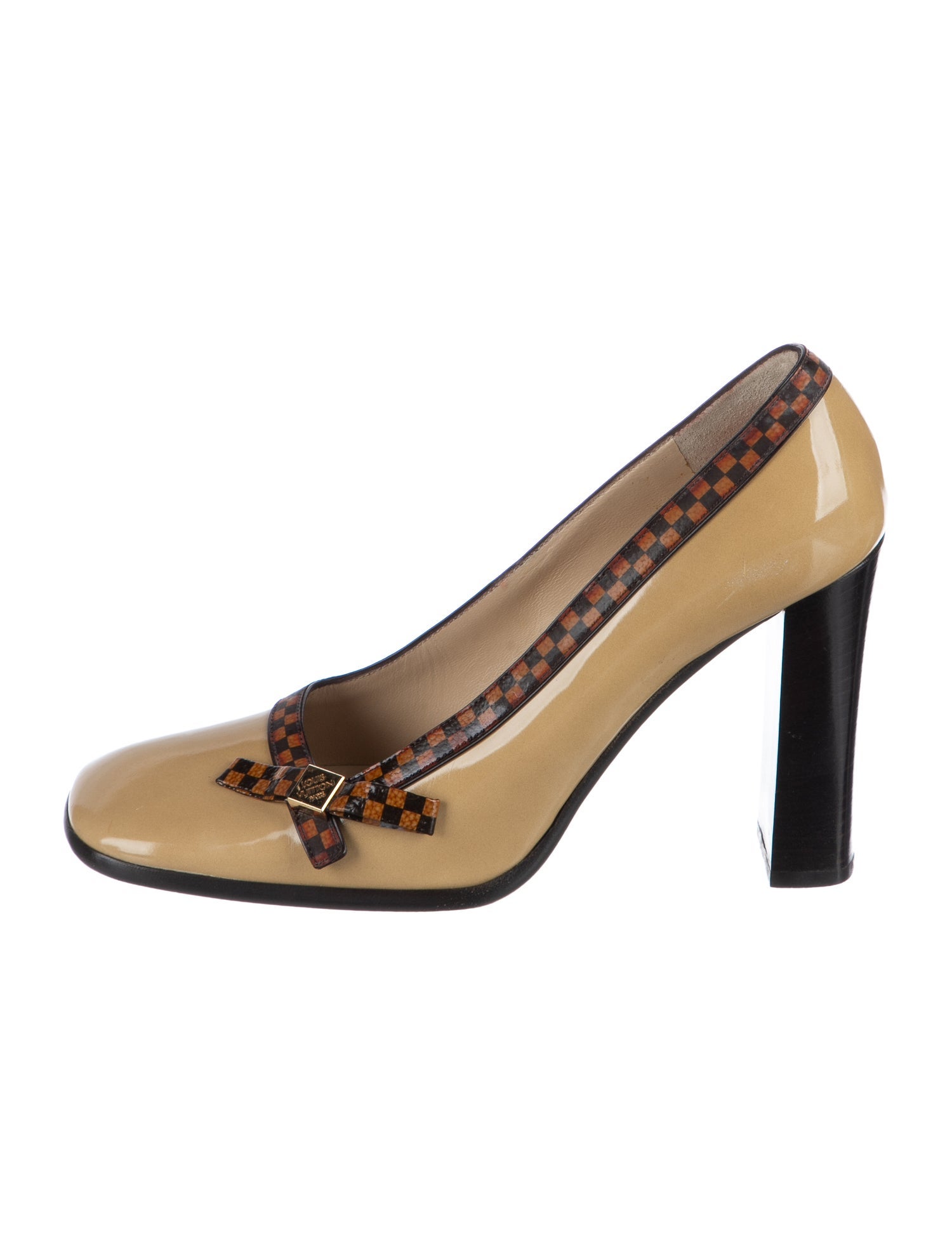 Louis Vuitton Patent Leather Printed Pumps
