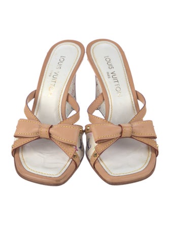 Louis Vuitton LV Monogram Leather Slides