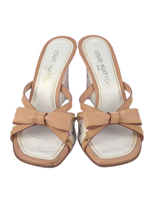 Louis Vuitton LV Monogram Leather Slides