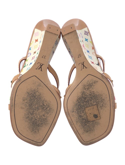 Louis Vuitton LV Monogram Leather Slides