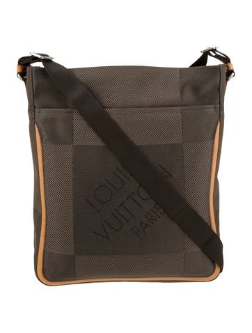 Louis Vuitton Messenger Bags Canvas Damier Geant Compagnon Vertical Vintage