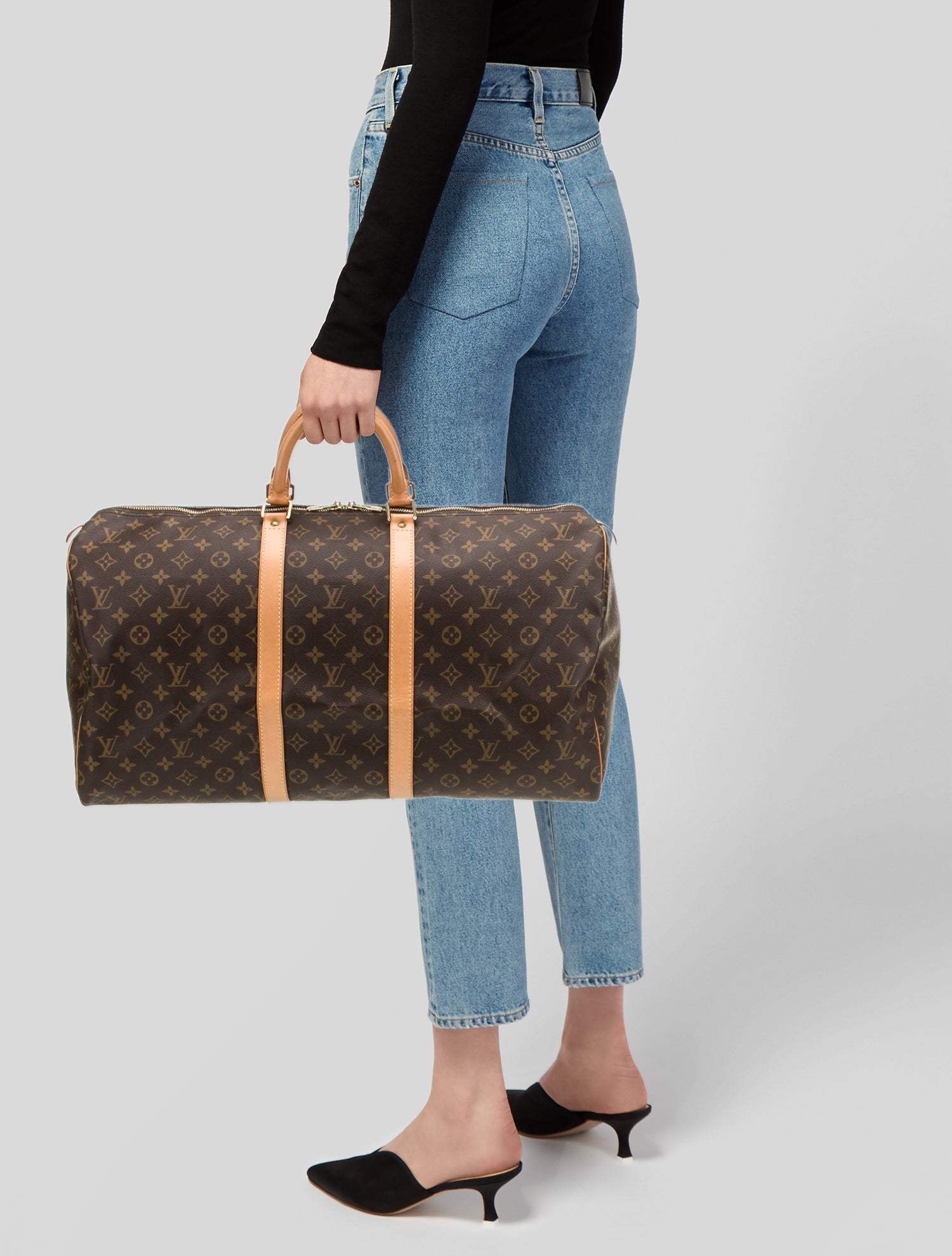 Louis Vuitton LV Monogram Keepall 55 Vintage