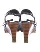 Louis Vuitton 2000 Monogram Mini Lin Pattern Slingback Sandals