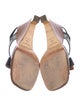 Louis Vuitton 2000 Monogram Mini Lin Pattern Slingback Sandals