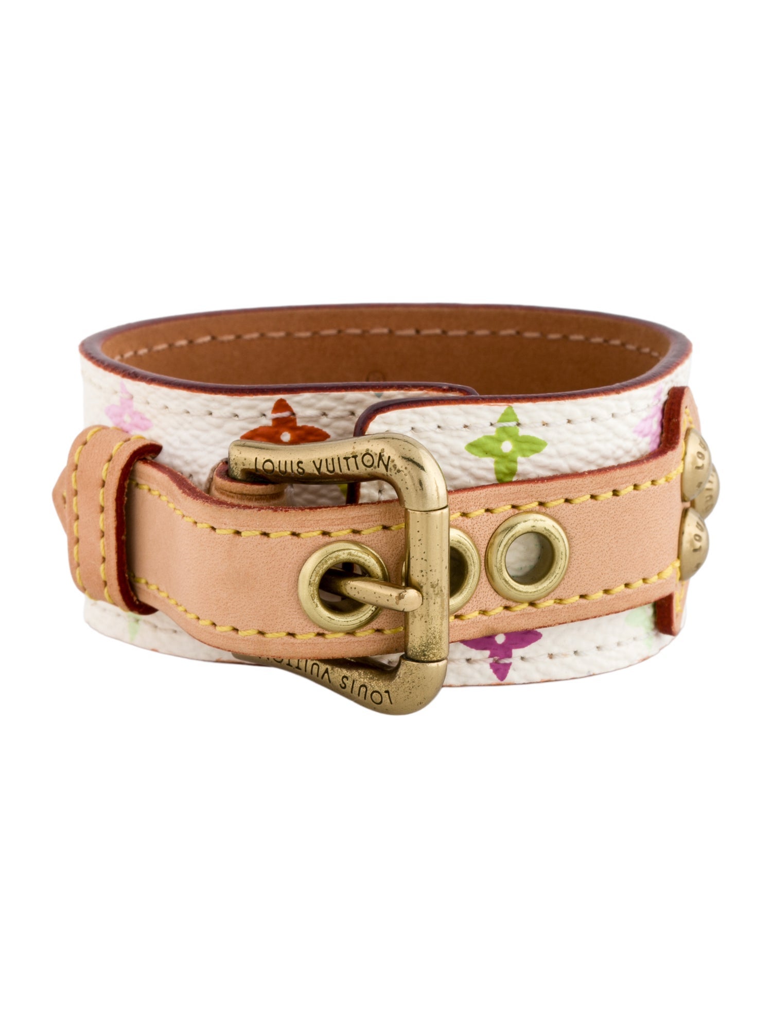 Louis Vuitton Monogram Canvas Leather Bracelet