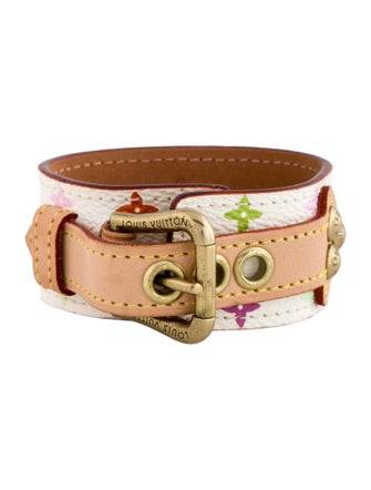 Louis Vuitton Monogram Canvas Leather Bracelet
