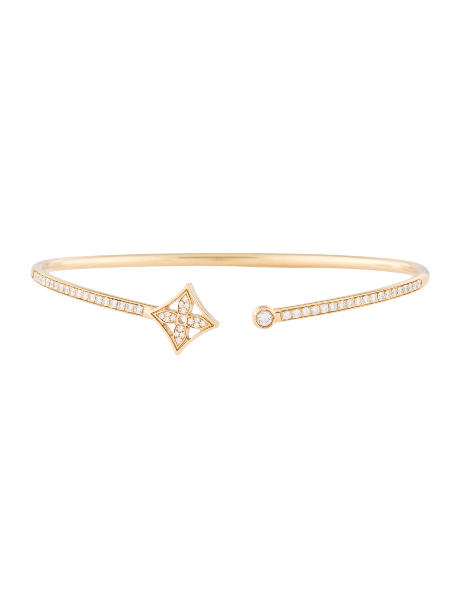 Louis Vuitton 18K Diamond Idylle Blossom Twist Cuff