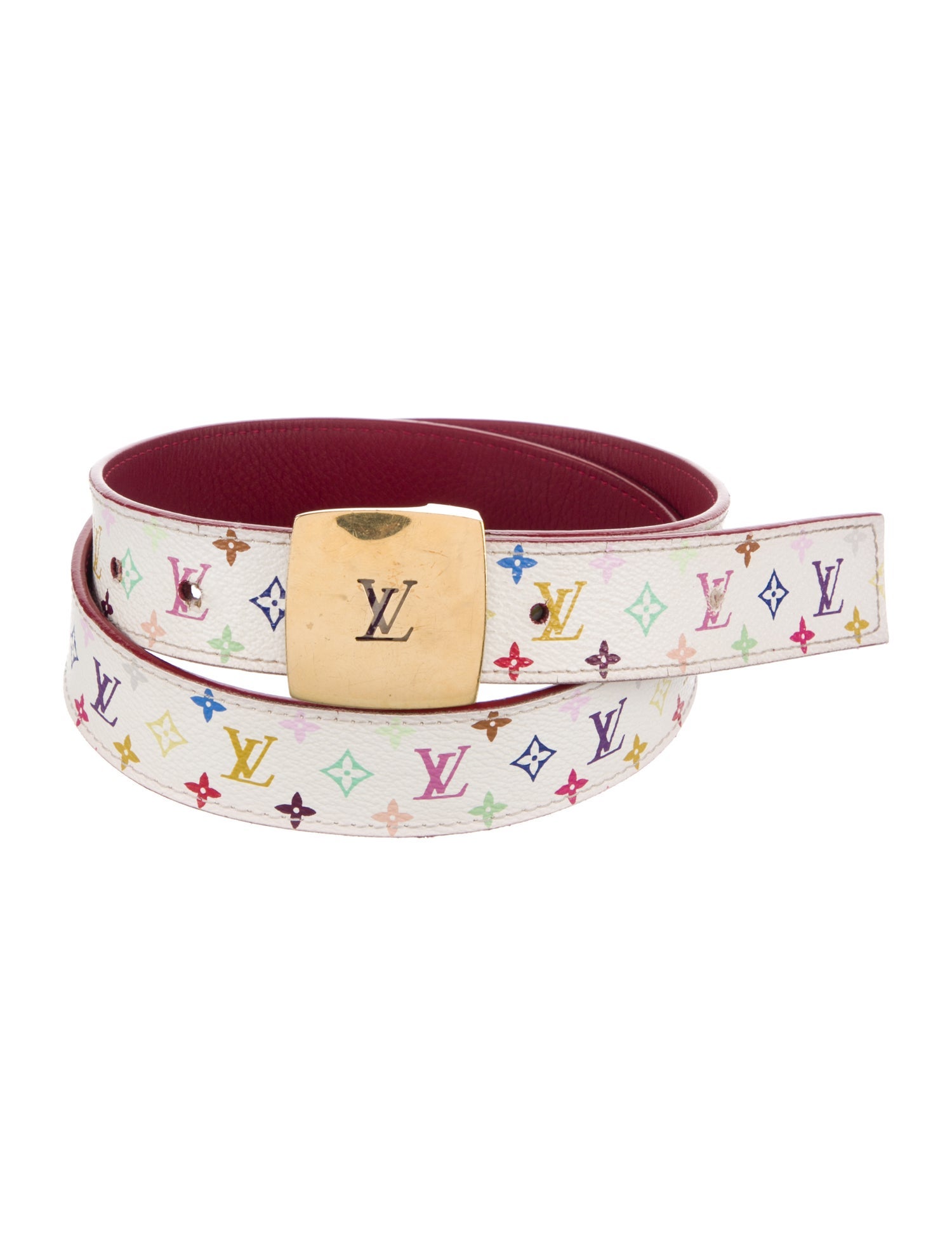 Louis Vuitton 2006 Multicolore Monogram Pattern Waist Belt