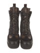 Louis Vuitton LV Monogram Suede Combat Boots