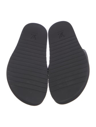 Louis Vuitton LV Monogram Leather Slides