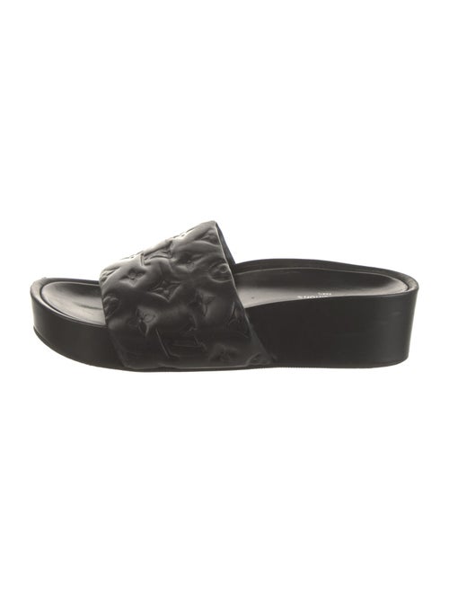 Louis Vuitton LV Monogram Leather Slides