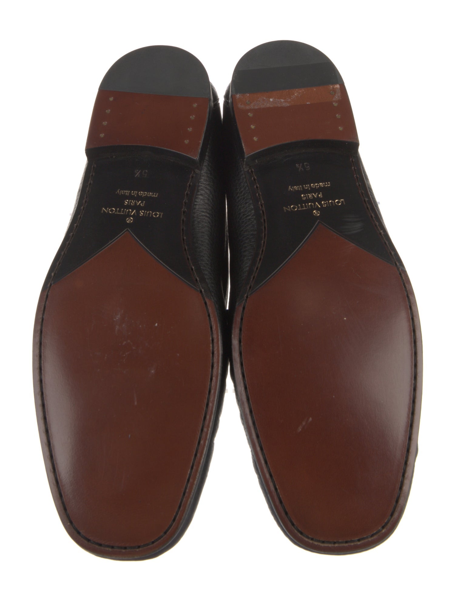 Louis Vuitton LV Monogram Leather Loafers