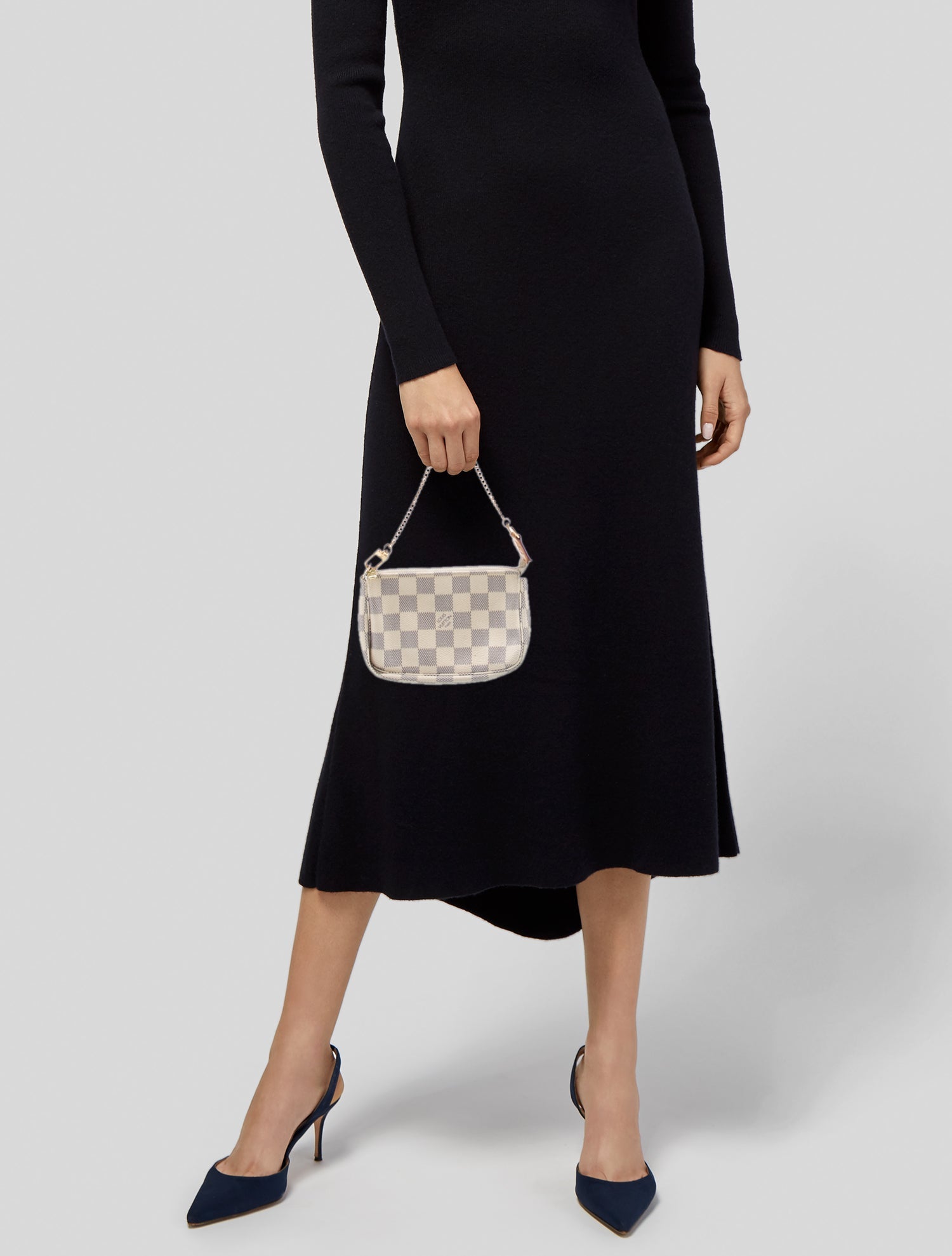 Louis Vuitton Damier Azur Pochette Accessoires Mini Vintage