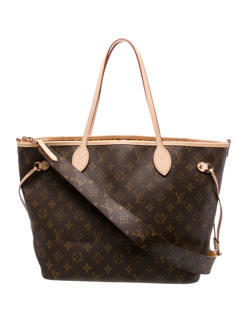Louis Vuitton LV Monogram Neverfull Bandouliere Inside Out MM