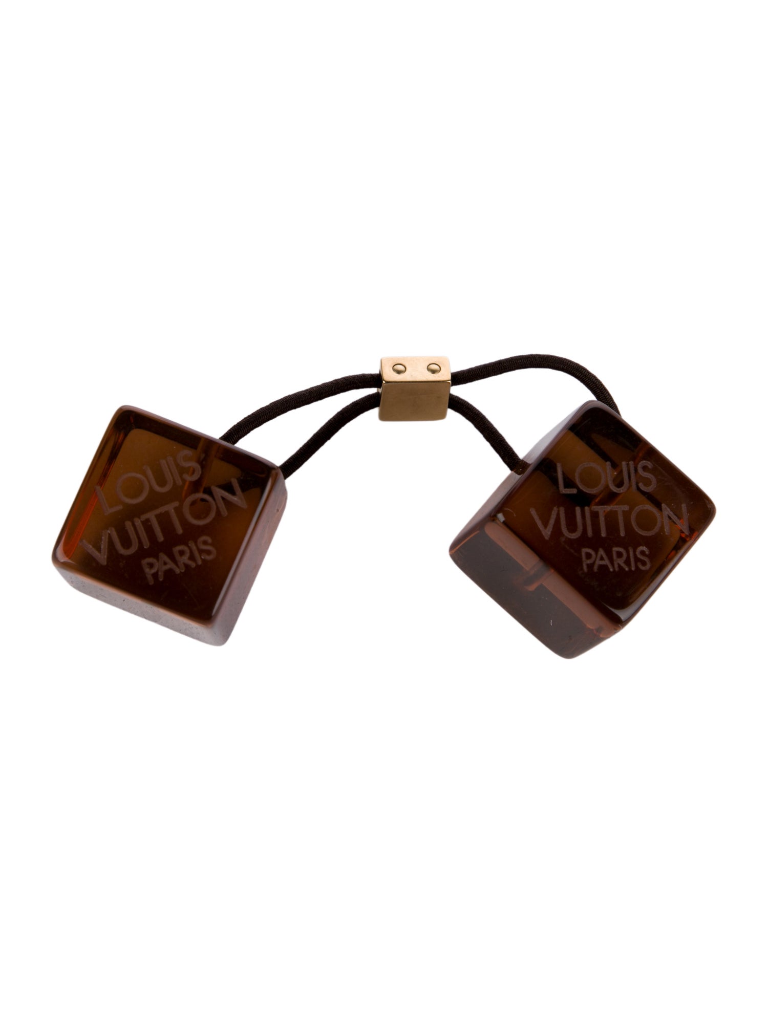 Louis Vuitton Engraved Cube Hair Tie