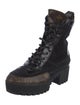 Louis Vuitton LV Monogram Suede Combat Boots
