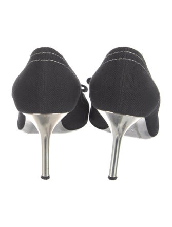 Louis Vuitton Canvas Bow Accents Sandals